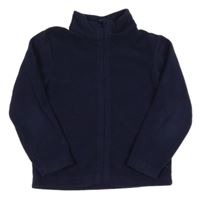 Tmavomodrá fleecová propínací funkční mikina Mountain Warehouse