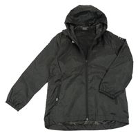 Černá šusťáková sportovní bunda s kapucí JAKO