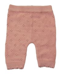 Růžové vzorované úpletové legíny M&S