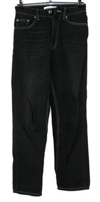 Pánské tmavošedé baggy rifle Bershka vel. 28