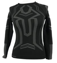 Dámské černo-šedé vzorované sportovní triko Meethoo 