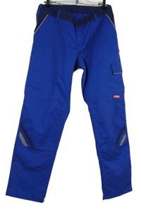 Pánské safírové pracovní kalhoty s kapsou Planam
