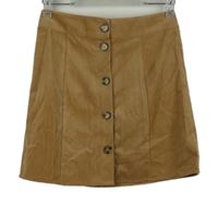 Dámská béžová manšestrová sukně Vero Moda 