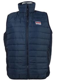 Pánská tmavomodrá šusťáková zateplená vesta Tommy Hilfiger 