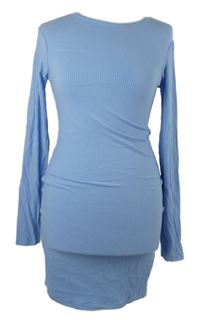 Dámské světlemodré žebrované šaty FB Sister 