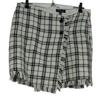 Dámská bílo-černá kostkovaná pletená sukně Rachel Zoe 