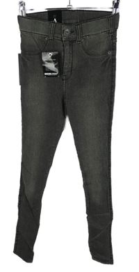 Nové - Dámské šedé skinny rifle Dr. Denim 