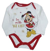 Bílo-červené body s Minnie zn. Disney