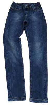 Tmavomodré skinny rifle Zara