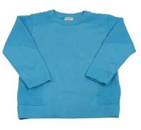 Azurový svetr s písmeny River Island