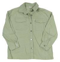 Světlezelená riflová košilová bunda River Island