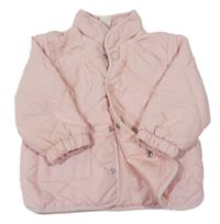 Růžová šusťáková zateplená bunda H&M