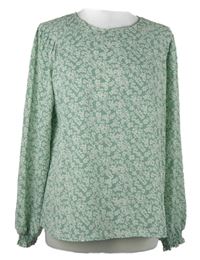 Dámská khaki květovaná halenka 