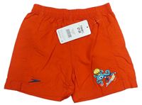 Červené plavkové kraťasy s chobotnicí Speedo