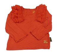 Červené triko s volánky Mothercare