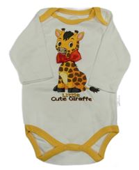 Smetanové body s žirafou a žlutým lemem