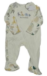 Nové - Bílý overal se zvířaty Tu