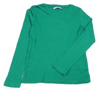 Zelené žebrované triko Reserved