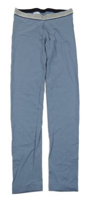 Modrošedé legíny s třpytivým pasem Pepperts