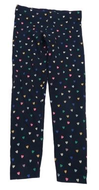 Tmavomodré legíny se srdíčky M&S