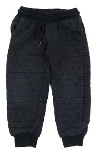 Tmavomodré prošívané tepláky Matalan