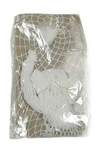 Nové - Bílé síťované návleky na ruce 