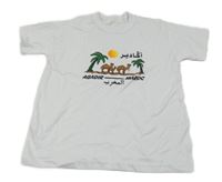 Bílé tričko s velbloudy 