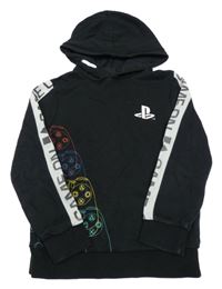 Černá mikina s logem a kapucí - Playstation