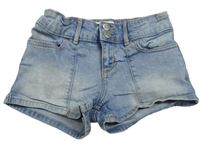Modré riflové kraťasy Abercrombie&Fitch