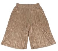 Starorůžové plisované culottes kalhoty Next