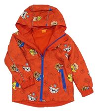 Červená šusťáková podzimní bunda s Paw Patrol a kapucí Nickelodeon