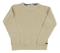 Béžový vzorovaný svetr H&M