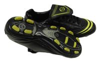 Černo-limetkové koženkové kopačky Victory vel. 37