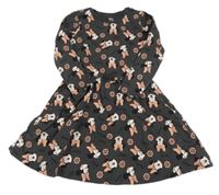 Tmavošedé teplákové šaty s Minnií C&A