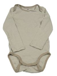 Béžovo-bílé pruhované body H&M
