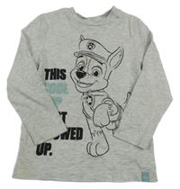Šedé melírované triko s Paw Patrol George 