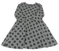 Šedé teplákové šaty se rty Pepperts