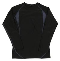 Černo-šedé funkční sportovní triko 