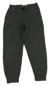 Tmavošedé cuff tepláky Zara 