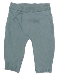 Modrošedé úpletové kalhoty Carter´s 