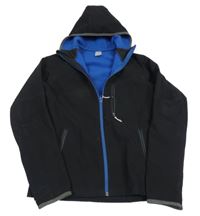 Černá softshellová bunda s kapucí Decathlon