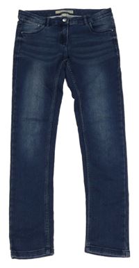 Modré teplákové skinny rifle Pocopiano 