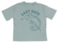 Světlemodré tričko s chameleonem C&A