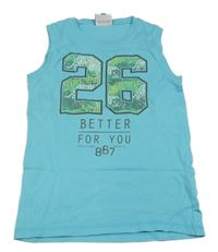 Tyrkysové tílko s číslem Toplino