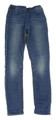 Modré lehké džegíny H&M