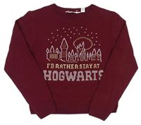 Vínový svetr s Hogwarts - Harry Potter H&M