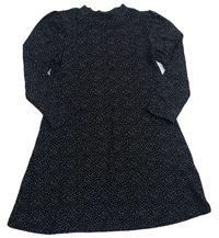 Černé puntíkaté šaty Matalan