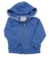 Modrá propínací mikina s kapucí M&S