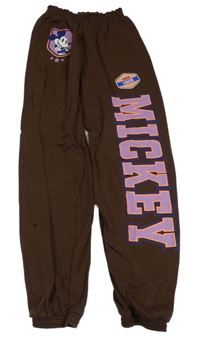 Tmavohnědé tepláky s Mickey H&M