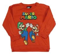 Červená mikina s Máriem a Luigim Matalan